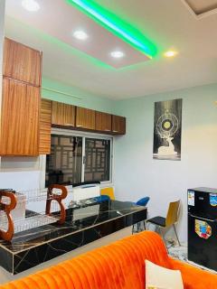 2 bedroom villa living room in Ouaga 2000 behind FSR-B - 9