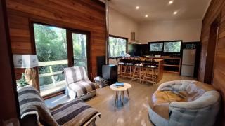BUHO Cabin Oak BBQ Washer Wood Hot Tub Wifi - 6