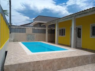 Casa Amarela Pé na Areia Itanhaém - 1