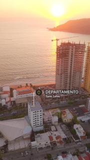 Departamento en Mazatlán en Zona Dorada cerca de la Playa pública Alberca climatizada 2 hab - 3