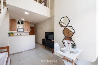 Studio c/ piscina e churrasq. no prédio - RAQ1609 - 2