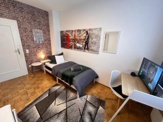 Großes Apartment Aschaffenburg 4 Schlafzimmer bis zu 10 Personen Mainpark Apartment Mainaschaff - 8