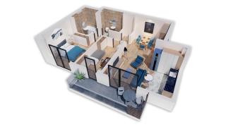 Spacious 3-Room Apartment - NEW Building - 8