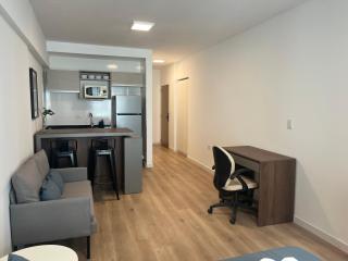 Modern apartment with balcony and desk for students - 1