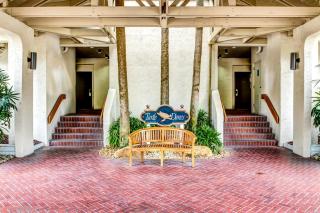 Ground-level home with pool - short walk over dunes to beach - 7