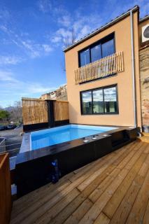 Piscine à débordement chauffée Animaux ok 6 pers - 0