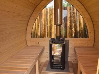 Freistehendes Ferienhaus am Spielplatz mit Sauna - 7