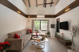 SaffronStays Eden - 3BR vineyard-side pool villa with jacuzzi, farm dining, stargazing deck & lawns for celebrations - 7