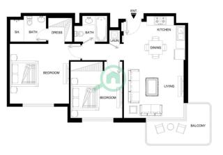 Free housekeeping visits during your stay - StayShort - Elegant 2BR Residence in the New The Diplomat - 7