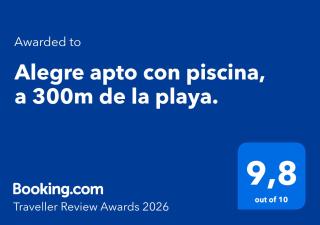 Alegre apto con piscina, a 300m de la playa. - 9