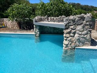 Viletta with pool, waterfall, privacy, large garden - by Traveler tourist agency Krk - ID 2212 - 6