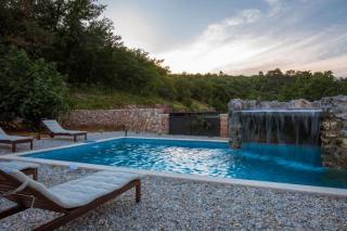 Viletta with pool, waterfall, privacy, large garden - by Traveler tourist agency Krk - ID 2212 - 8