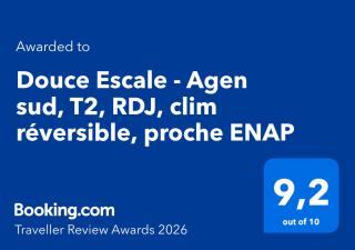 Douce Escale - Agen sud, T2, RDJ, clim réversible, proche ENAP - 6