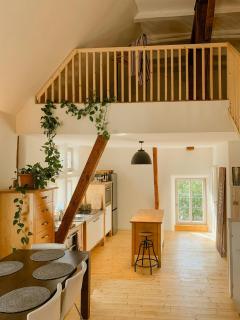 Loft Above Stables With Donkeys By Burgwald - 5