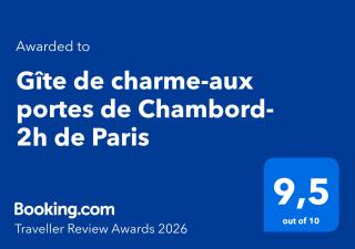 Gîte de charme-aux portes de Chambord-2h de Paris - 9