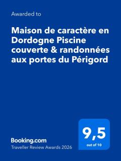 Maison de caractère en Dordogne Piscine couverte & randonnées aux portes du Périgord -  - 8