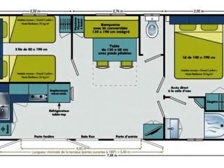 Mobil-home 4 pers, 2 ch, jardin et barbecue - API-1-52-1349 - 6
