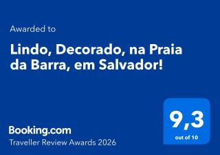 Lindo, Decorado, na Praia da Barra, em Salvador! - 8