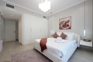 Stylish JVC 2BR Stay with Guest Room Rose Gold Accents - 3