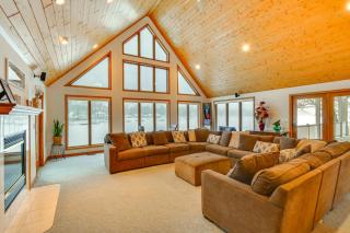 Lakefront Gladwin Home with Private Beach and Hot Tub - 5