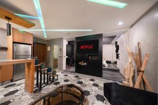 Industrial Luxury Studio Air Conditioning, Modern Kitchen - 2