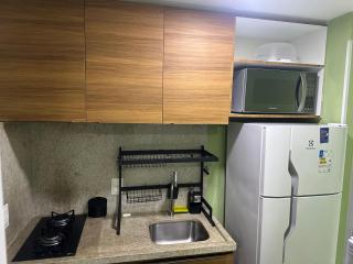 Apartamento Flat Pé na Areia Vista Incrível - 2