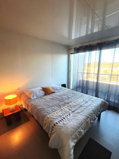 SUNSET Joli 3 Pièces avec 2 alcôves clim vue mer piscine Rochelongue Cap d'Agde - 5