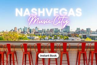 New NashVegas Downtown Rooftop City Views 13Beds - 0