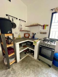 Casita de Lago-kitchen and outside BBQ - 1