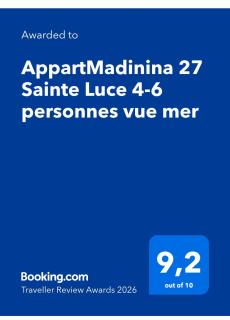 AppartMadinina 27 Sainte Luce 4-6 personnes vue mer - 9