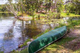 Rice Lake Lodge and Cabin with Dock Fire Pit Views - 6