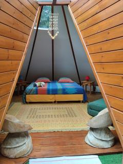 Gite du Manial Tipi bois Danse du Soleil - 8