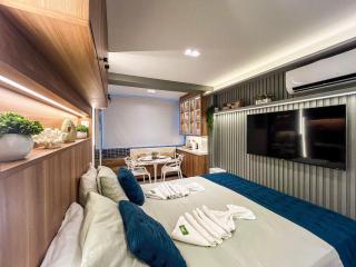 Flat com piscina privativa a 30 metros da praia - 2