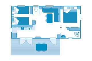Cottage 4p 2Bdrms - 3