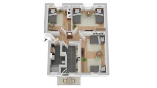 Schwerte-Mitte 02-1 I Monteurwohnung Trio I WLAN, Bettwäsche & Handtücher, Waschmaschine I CosyHomes24 - 4