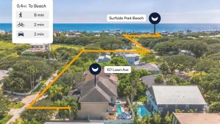 Sleeps 18 Pool HotTub Game Room Blocks to Beach Vilano Villa by AvantStay - 6