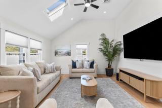 New Family Coastal Retreat Game Room Firepit - 7