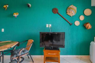 Pé na areia Vista Mar Frontal Garagem Acomoda 6 Pessoas - 6