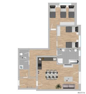 MAX116 komfortable Monteurwohnung - 7