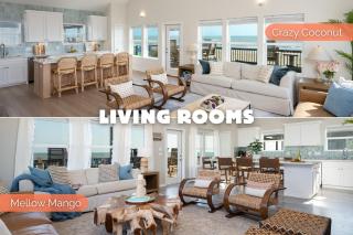 Double Beachfront Bliss | 2 Side-by-Side Homes | 8BR | 2 Spas | Sleeps 24 - 6