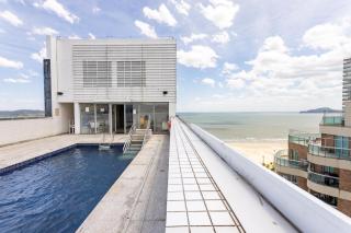 Stay Home Luxo - 1 min da praia do Gonzaga - Estrutura de hotel 4 estrelas - Piscina no Rooftop - Sauna - Academia com vista pro mar - 6