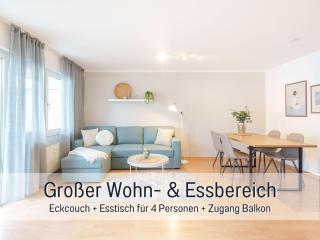 Benville BV12 - 54 qm mit Balkon - Parkplatz inklusive - WLAN - Spülmaschine - Bushaltestelle 50 m - 5