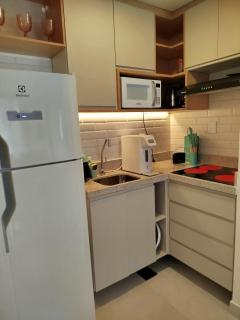 Lindo flat com vista do mar no melhor condomínio da Ponta da Areia - 7