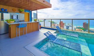 Vista-mar, piscina a 450m da Praia Farol da Barra - 7