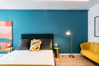 Stylish Modern Studio with Colorful Touches at Ivory Residence - 1