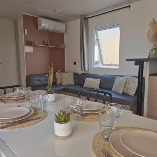 Le Cosy Mobil Home à 150m de la Plage Camping 5 etoiles Les Dunes Parc Aquatique - 4