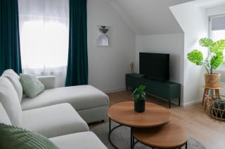 Modernes, zentrales Apartment mit Boxspringbett und Waschmaschine - 8
