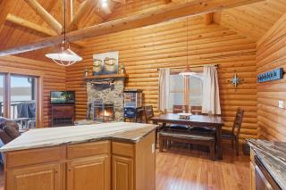 Lakefront Log Cabin with Private Dock, Two Decks & Cozy Comfort at 35mm in Sunrise Beach - 1