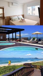 Frente Mar Com Churrasqueira, Piscina, Jacuzzi, Garagem e Parque - 0