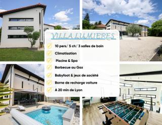 Villa Lumière - Confort, spa, piscine, recharge véhicule & babyfoot - Beynost - 9